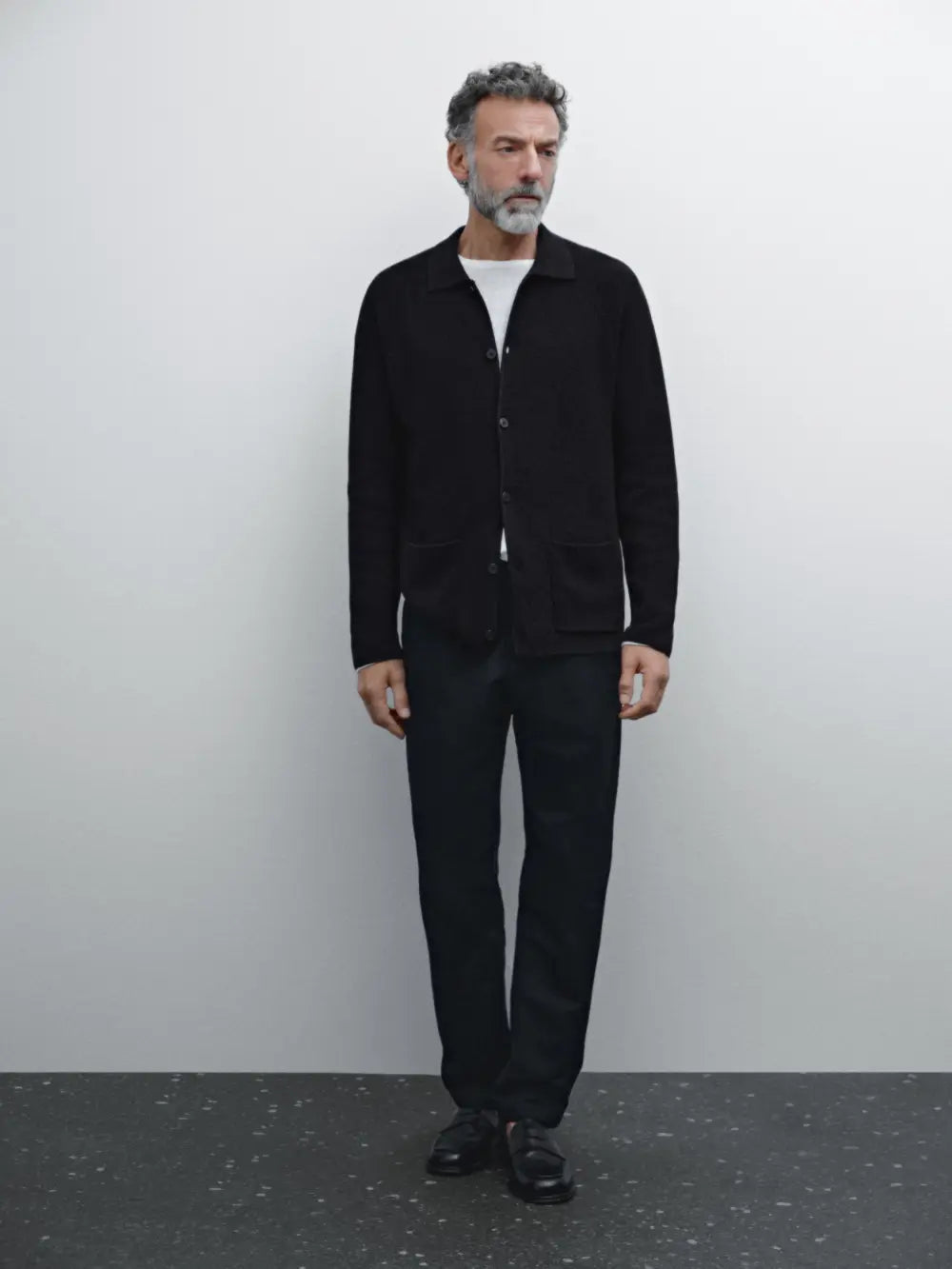 Tapered fit cotton linen trousers