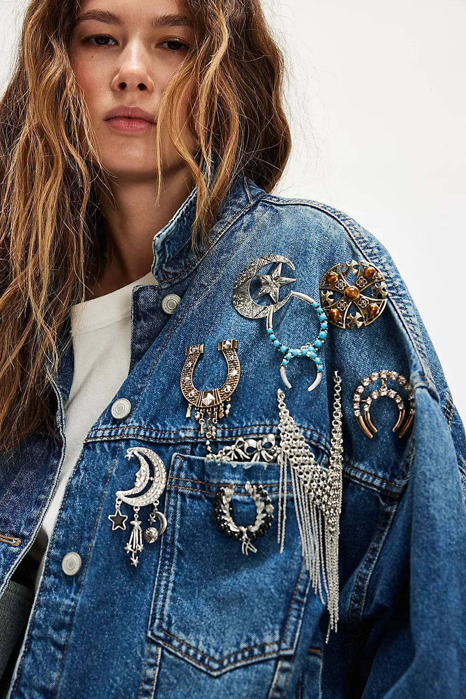 We The Free Opal Swing Denim Jacket