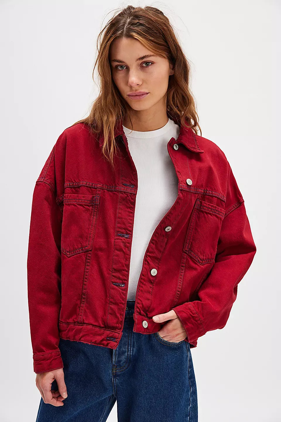 We The Free Opal Swing Denim Jacket