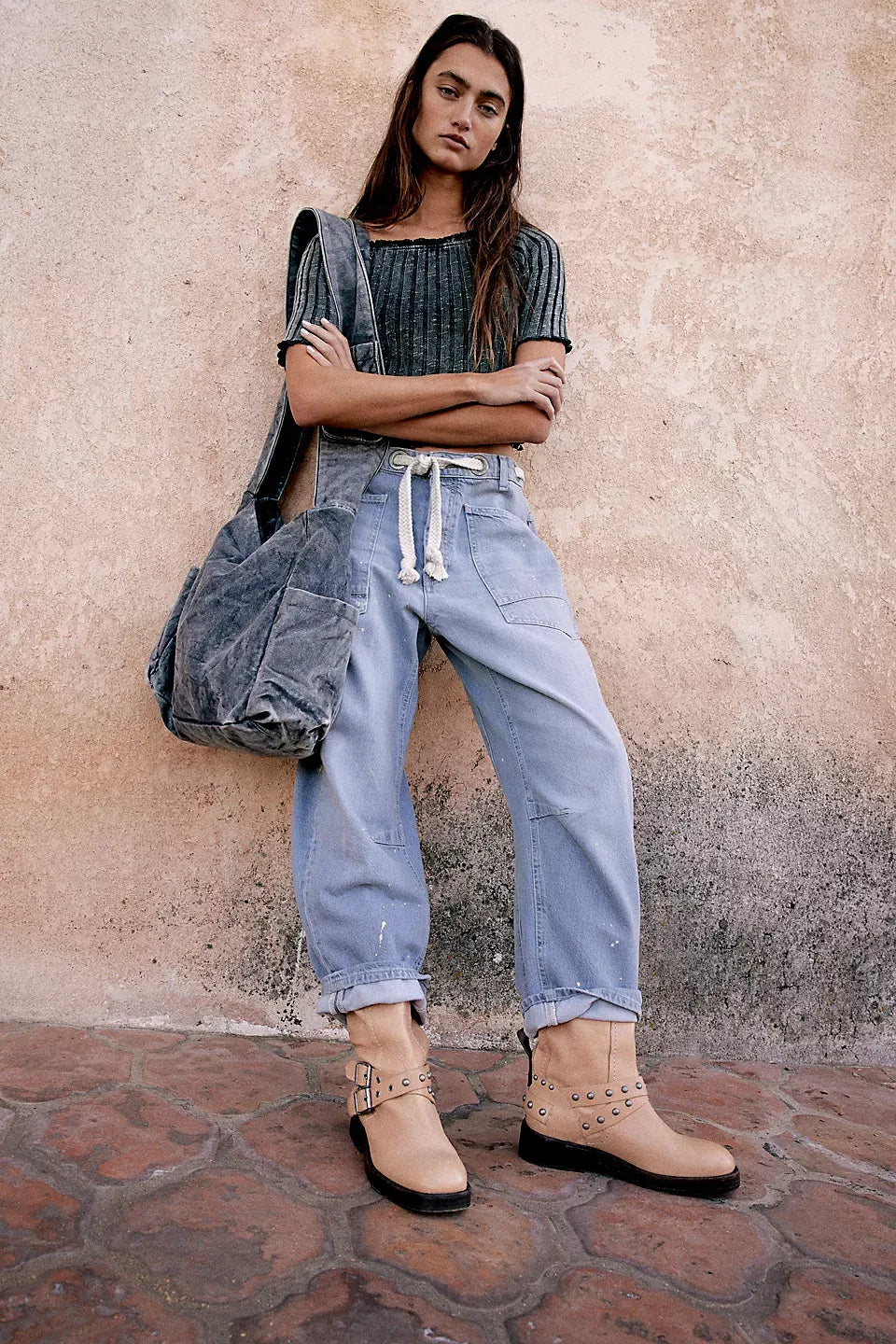 We The Free Moxie Pull-On Barrel Jeans