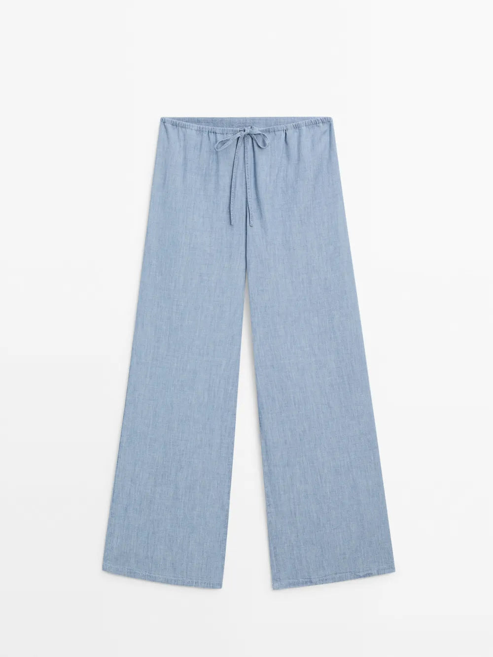 Jeans corte recto cordones