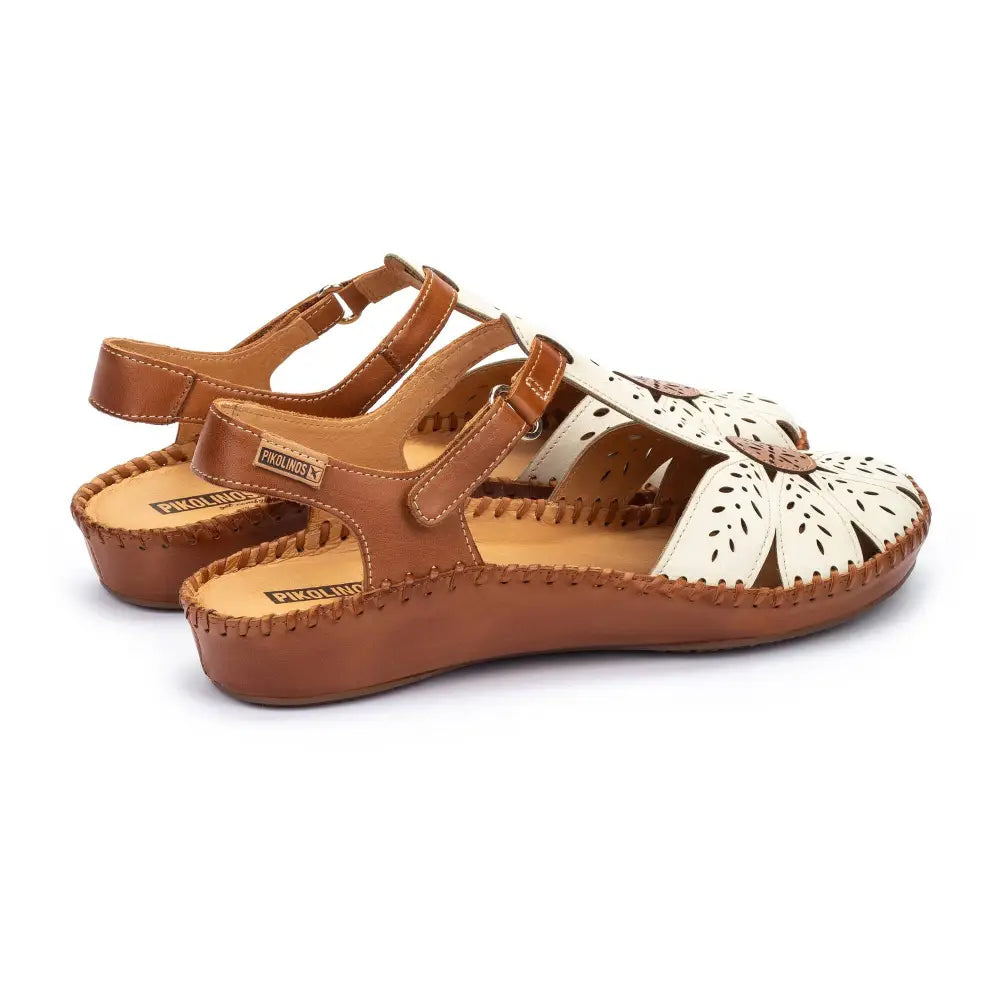 P. VALLARTAWomen's semi-open shoes with Velcro closure