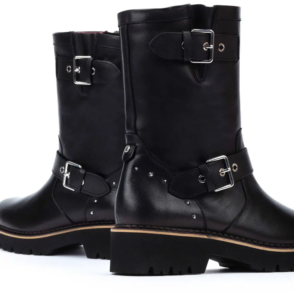 VICARBiker boots with buckle