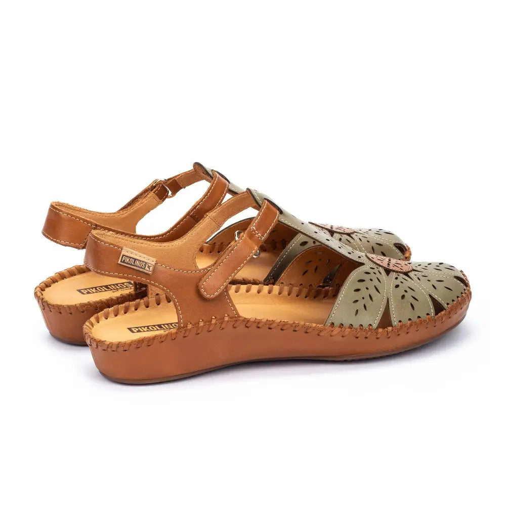 P. VALLARTAWomen's semi-open shoes with Velcro closure