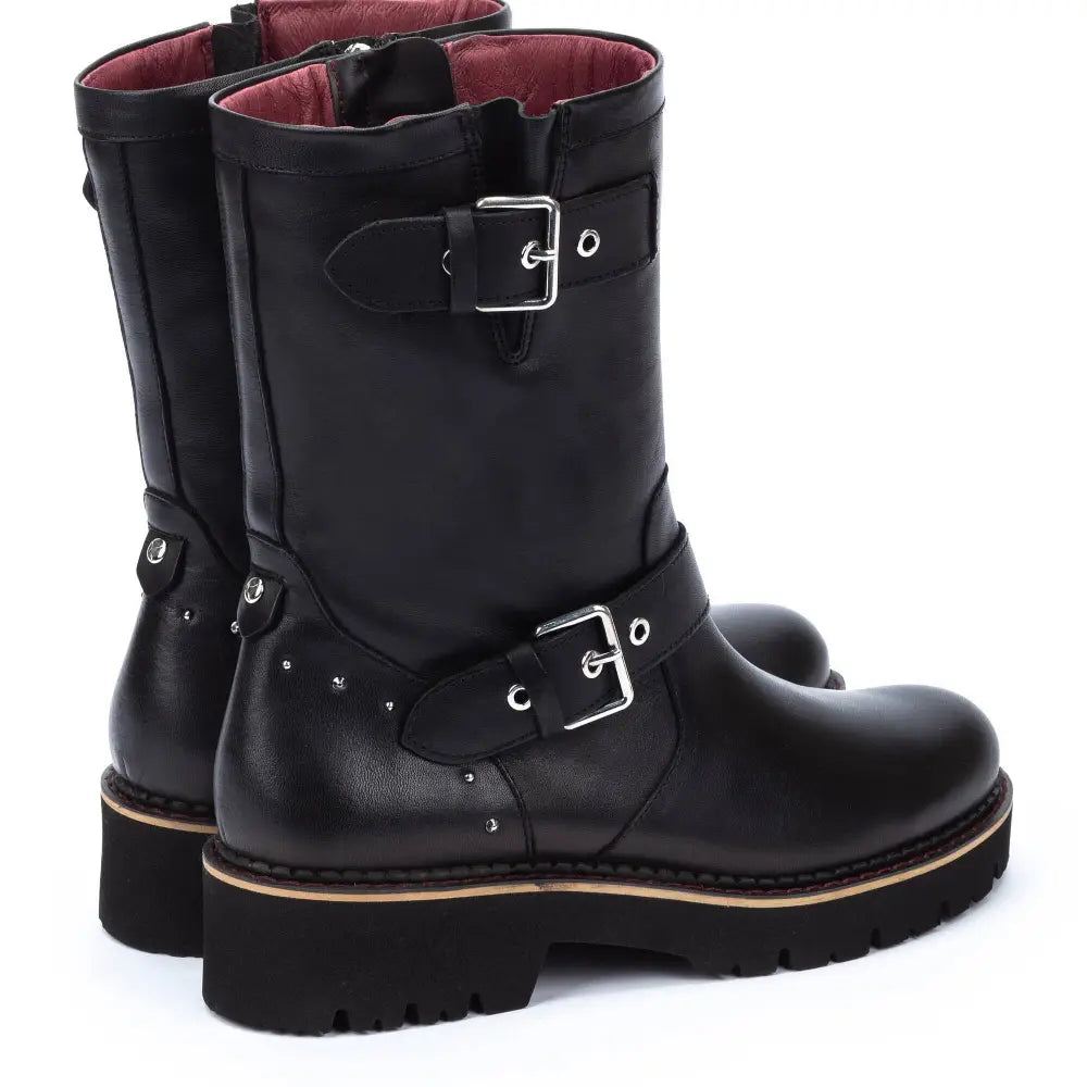 VICARBiker boots with buckle