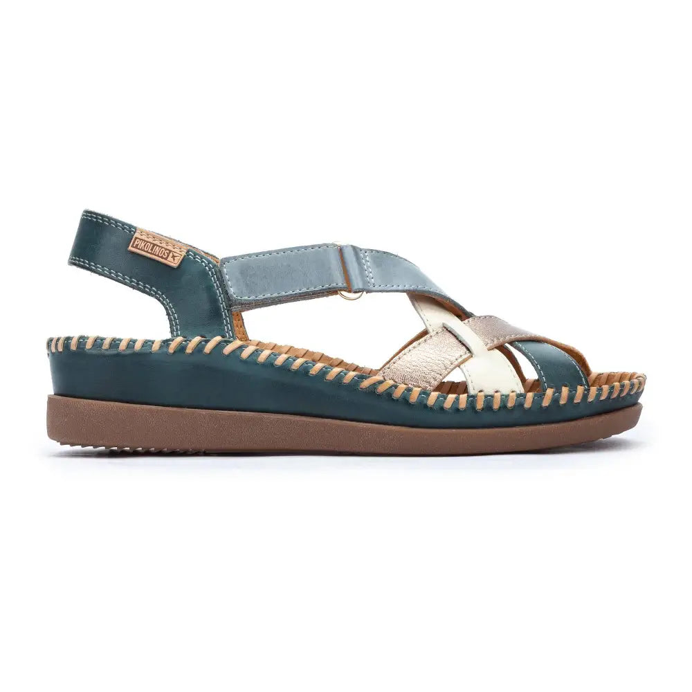 CADAQUESWomen's wedge sandals with multicolor straps