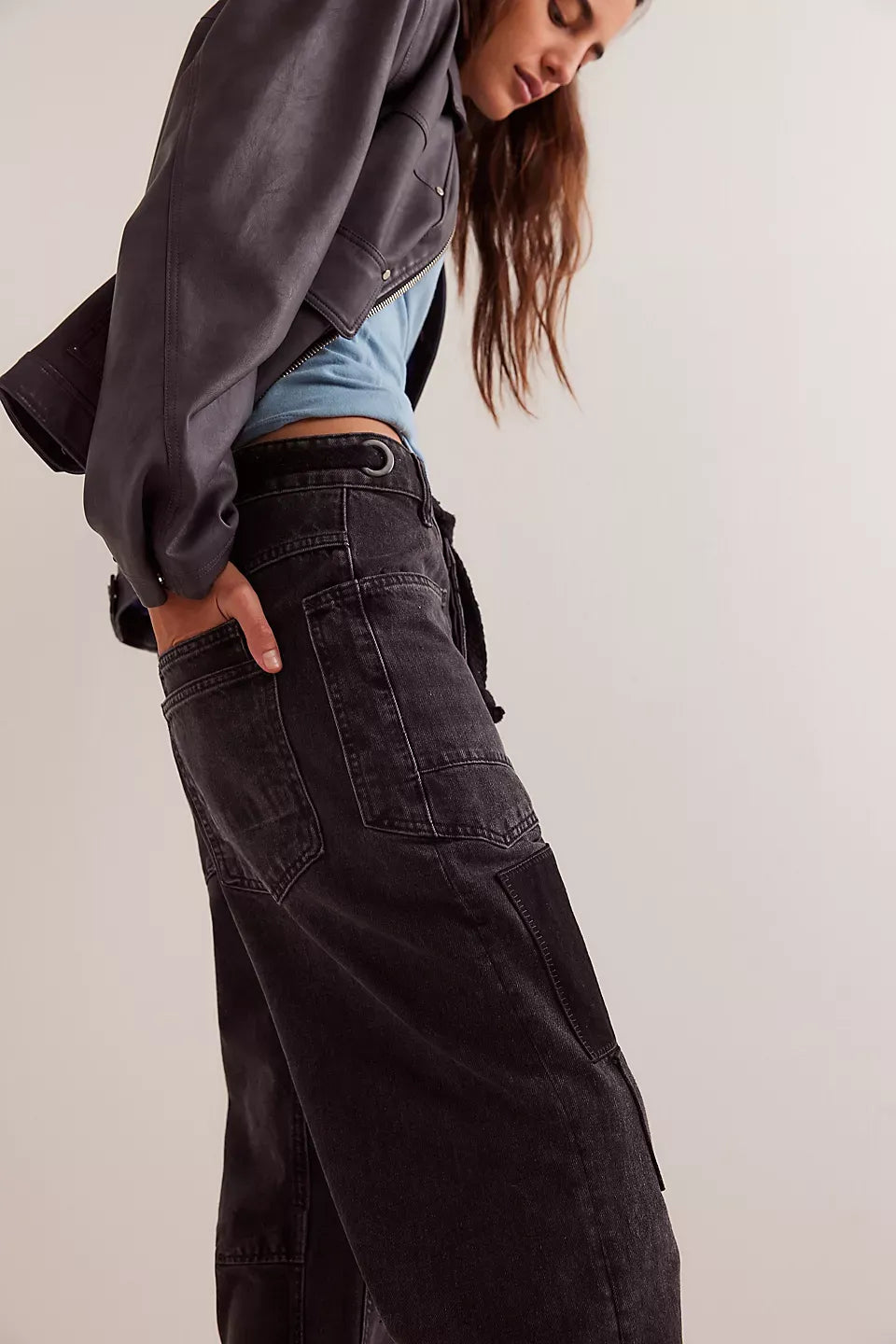 We The Free Moxie Pull-On Barrel Jeans