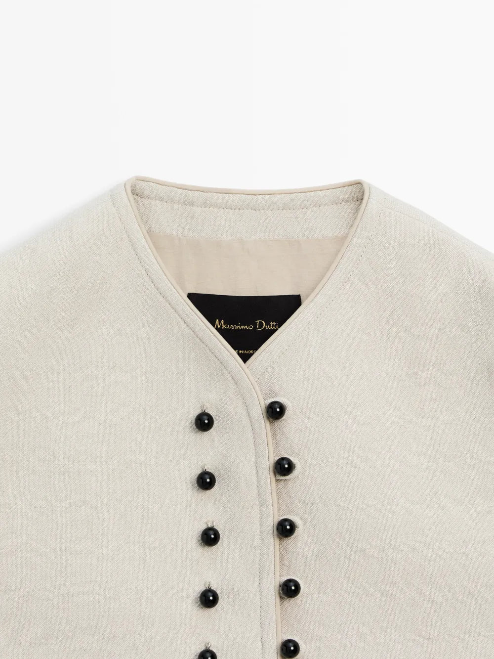 V-neck button vest