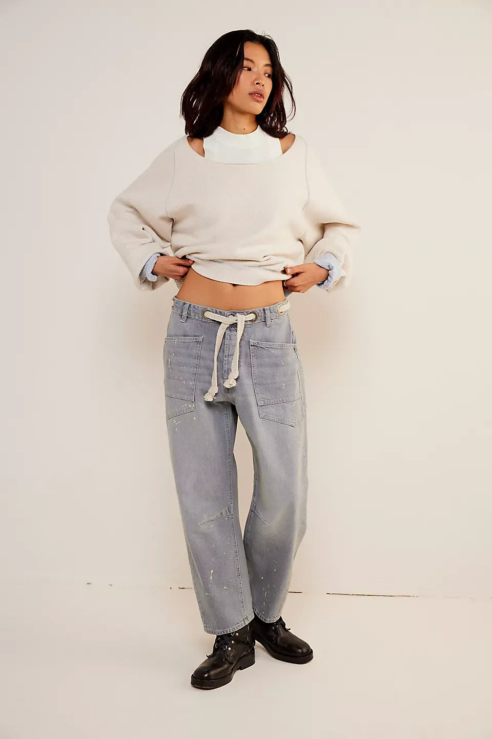We The Free Moxie Pull-On Barrel Jeans