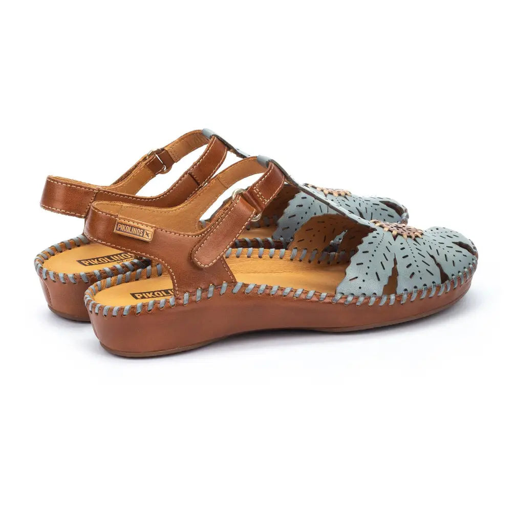P. VALLARTAWomen's semi-open shoes with Velcro closure