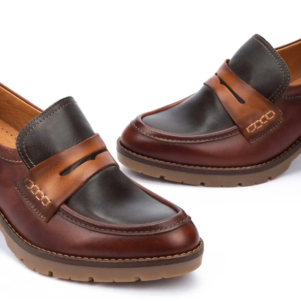 LLANESMixed loafers with heel