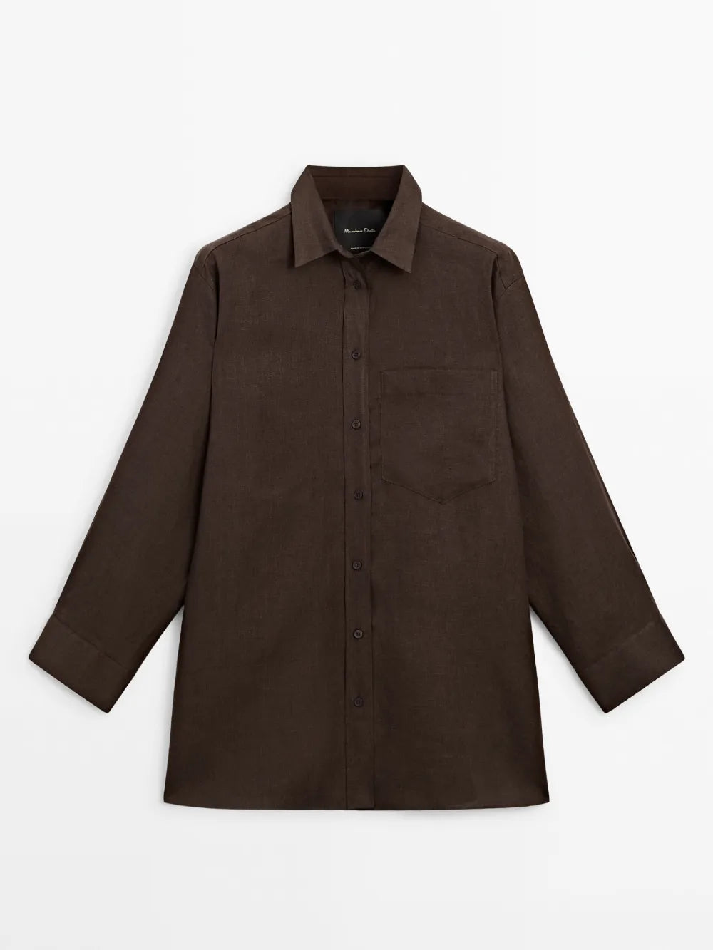 Sobrecamisa larga 100% lino