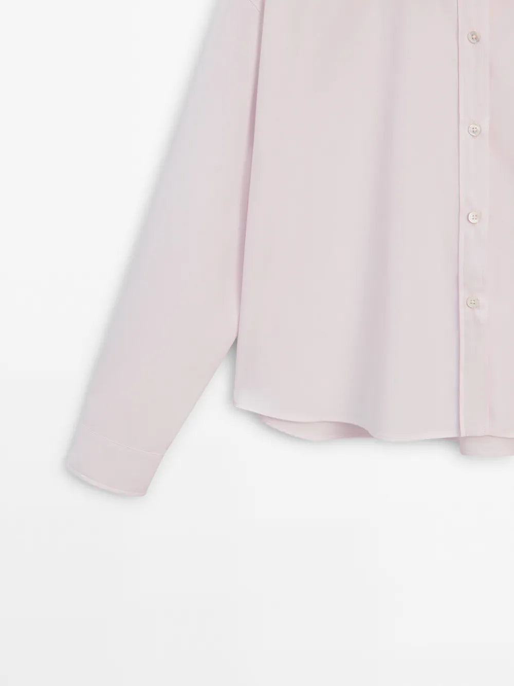 Camisa popelín cropped bolsillo