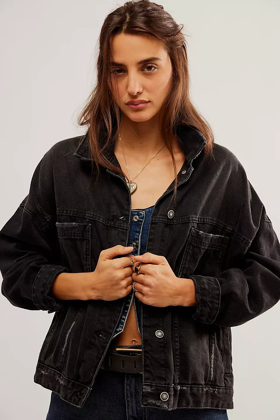 We The Free Opal Swing Denim Jacket