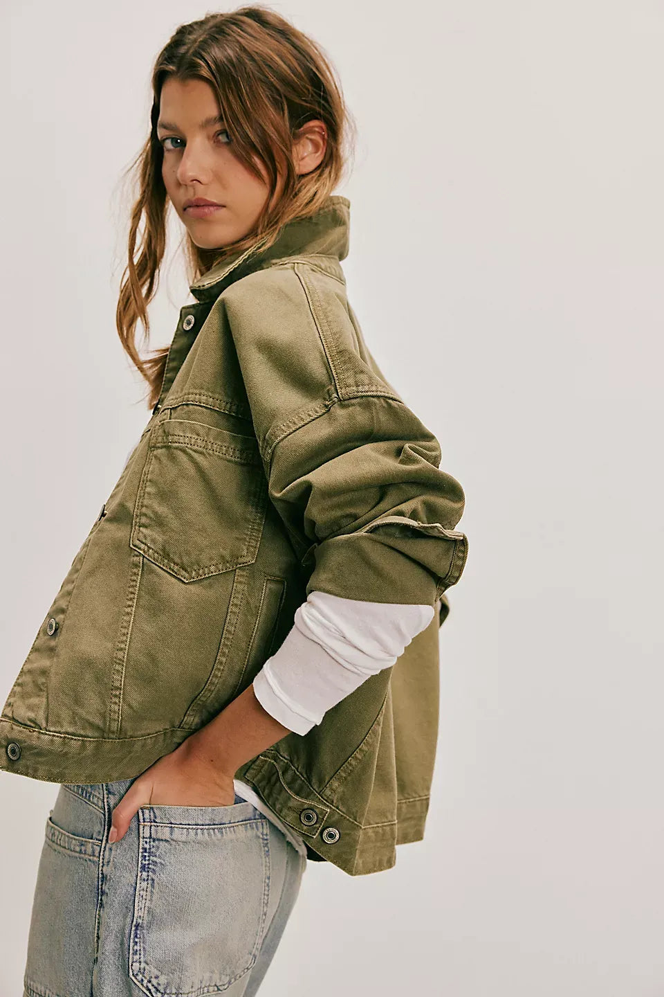 We The Free Opal Swing Denim Jacket