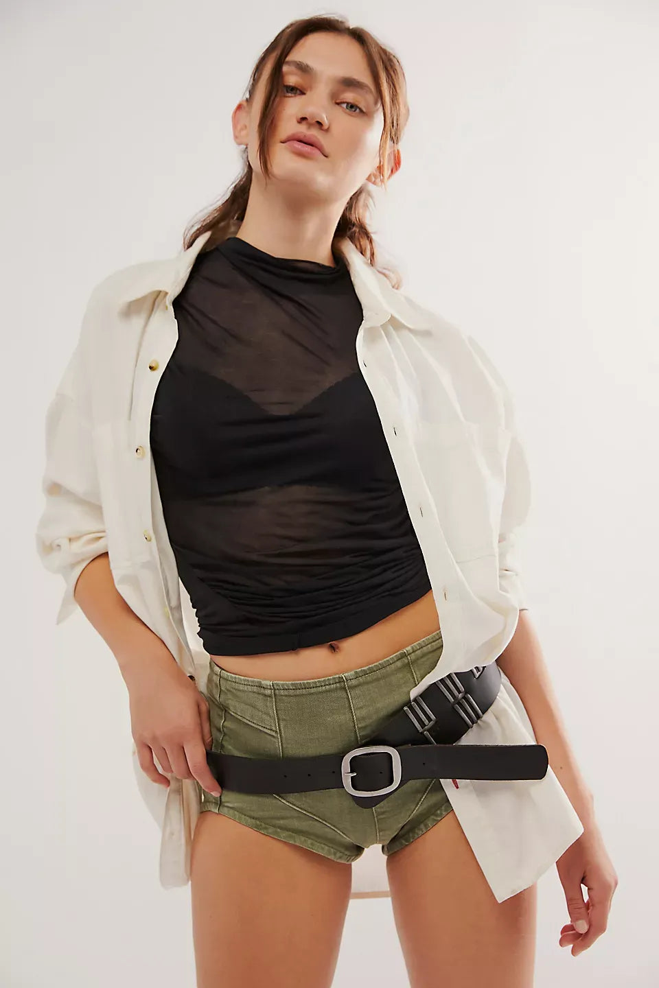 We The Free Keep It Brief Denim Micro Shorts