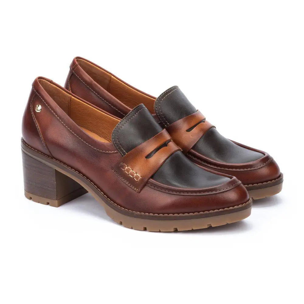 LLANESMixed loafers with heel