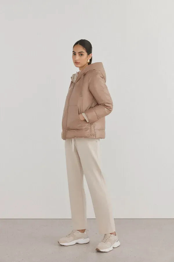 Parka reversible capucha