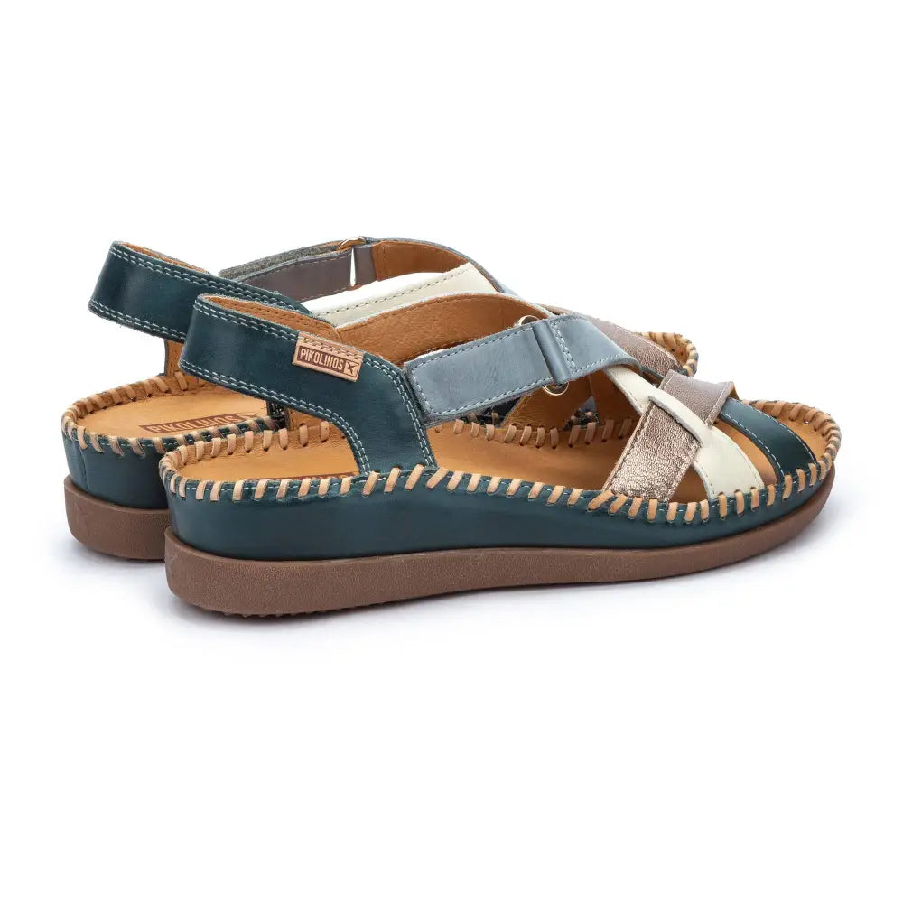 CADAQUESWomen's wedge sandals with multicolor straps