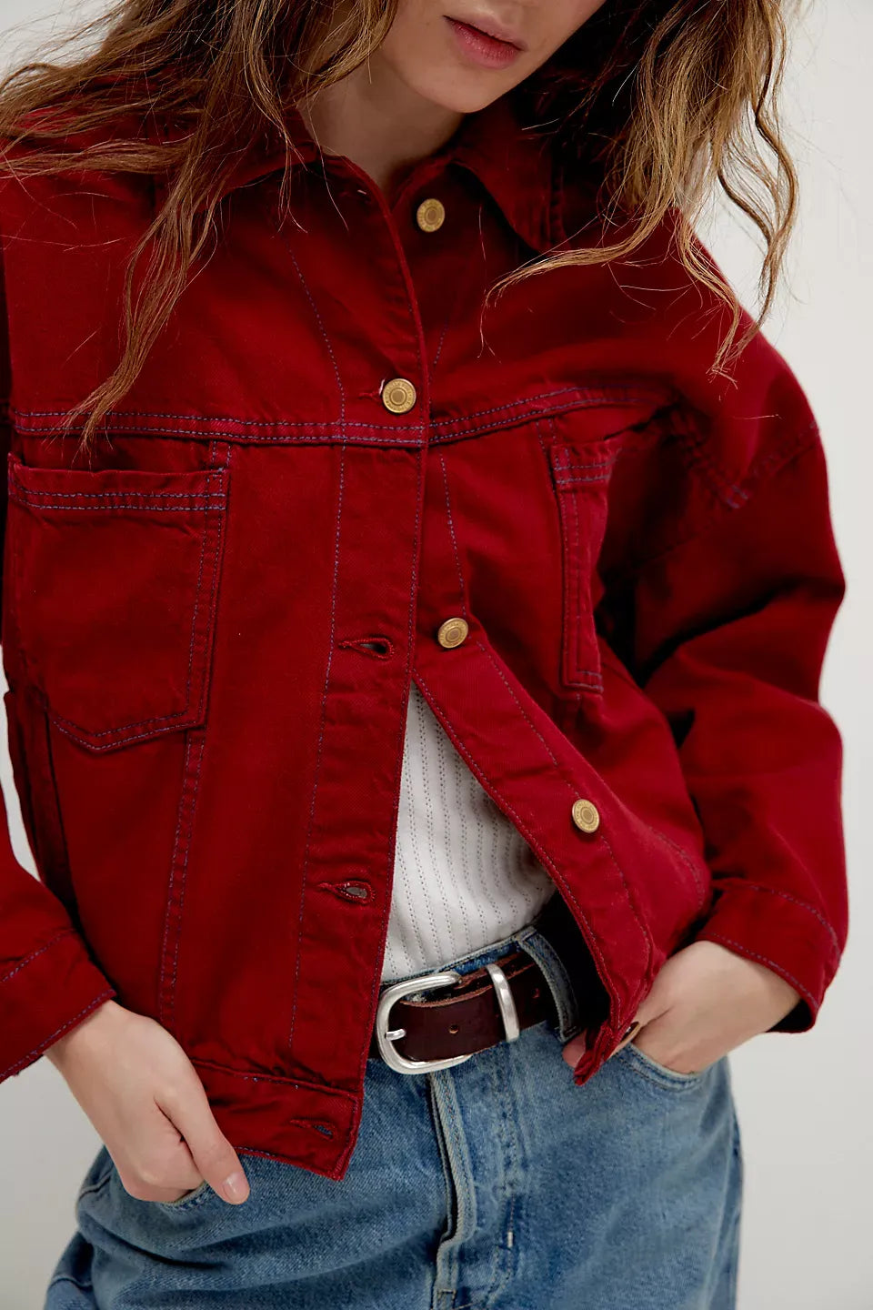 We The Free Opal Swing Denim Jacket