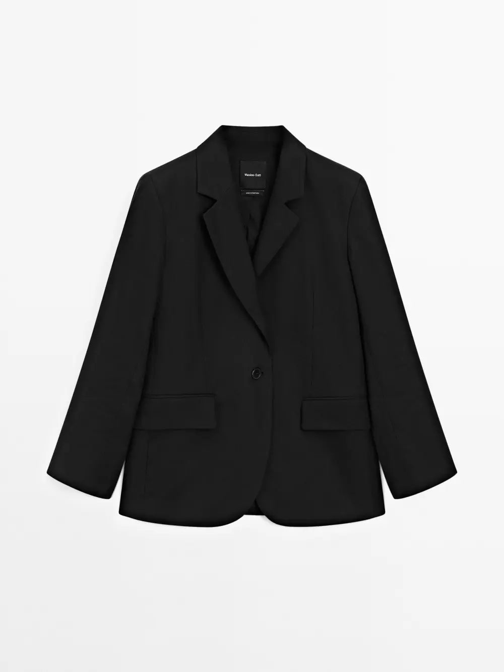 Linen blend suit blazer