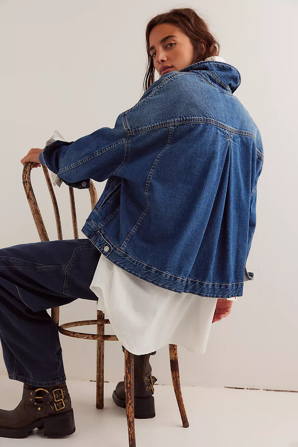 We The Free Opal Swing Denim Jacket