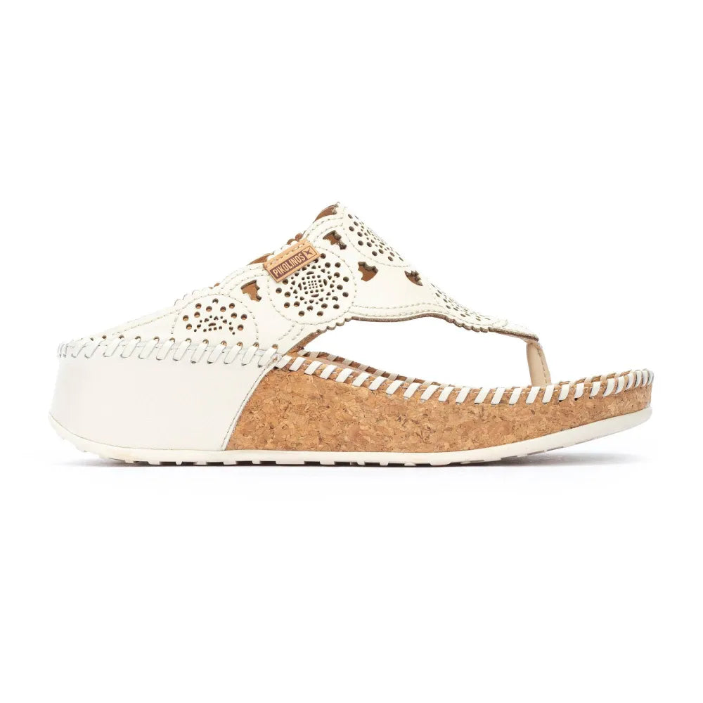 MARINAWomen’s punched leather platform sandals