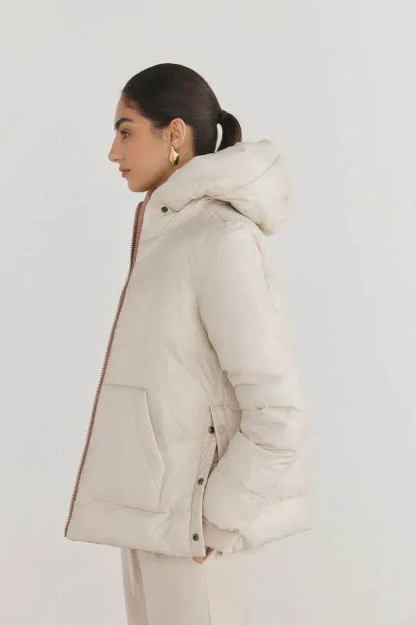 Parka reversible capucha