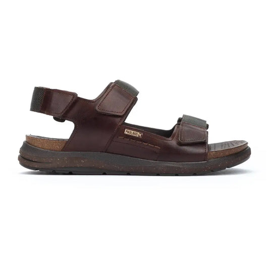 NIJARMen's flat sandals with Velcro closure