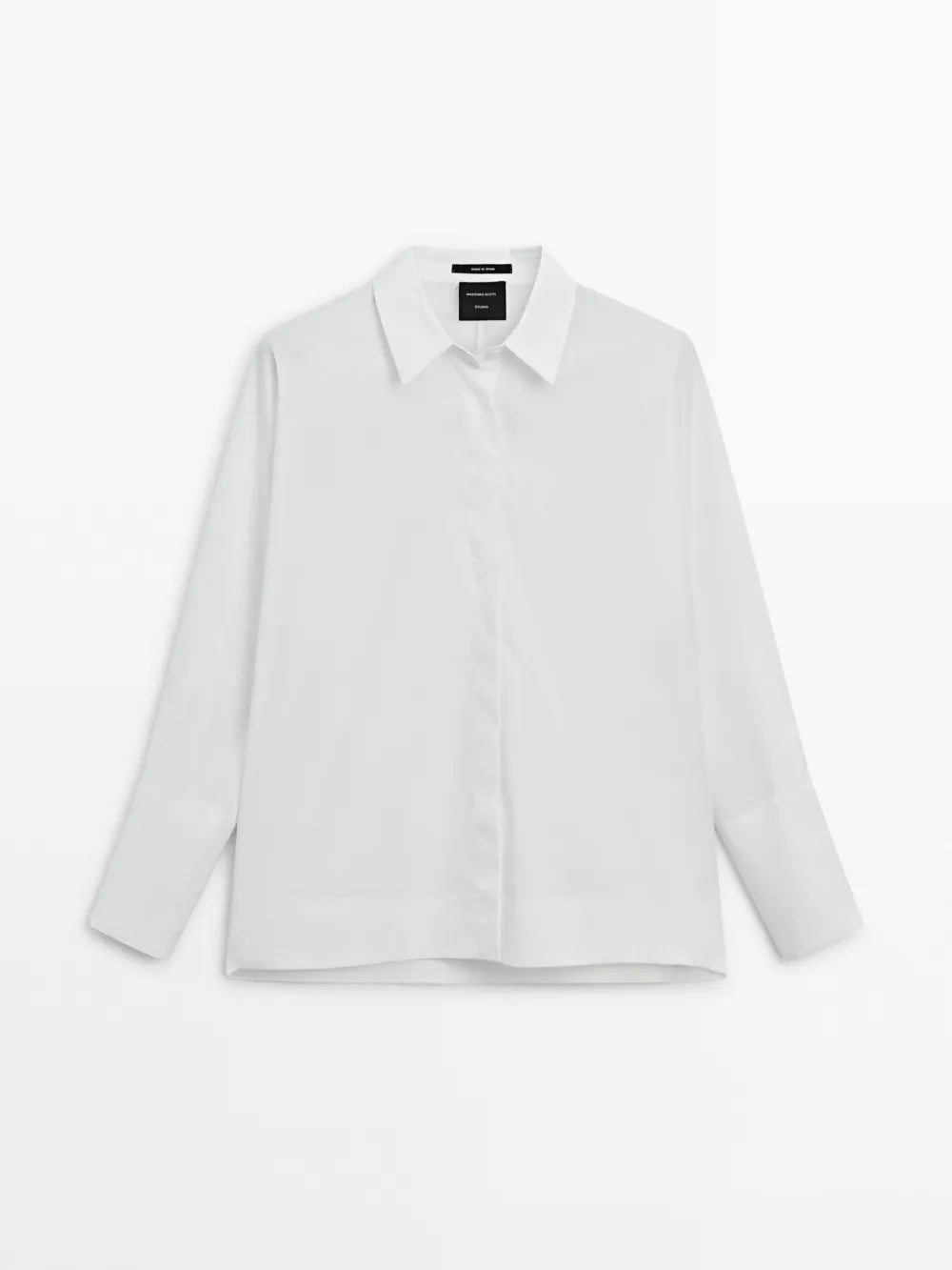 Camisa algodón puño doble -Studio
