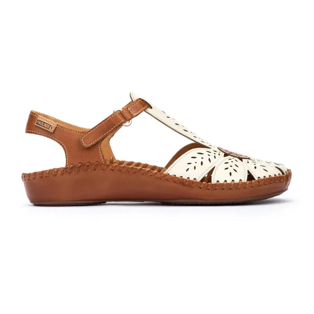P. VALLARTAWomen's semi-open shoes with Velcro closure
