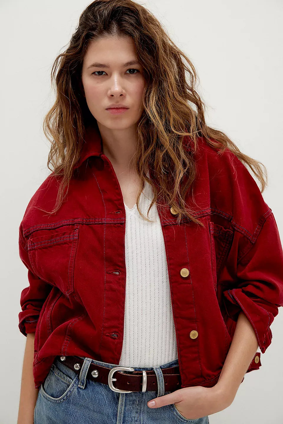We The Free Opal Swing Denim Jacket