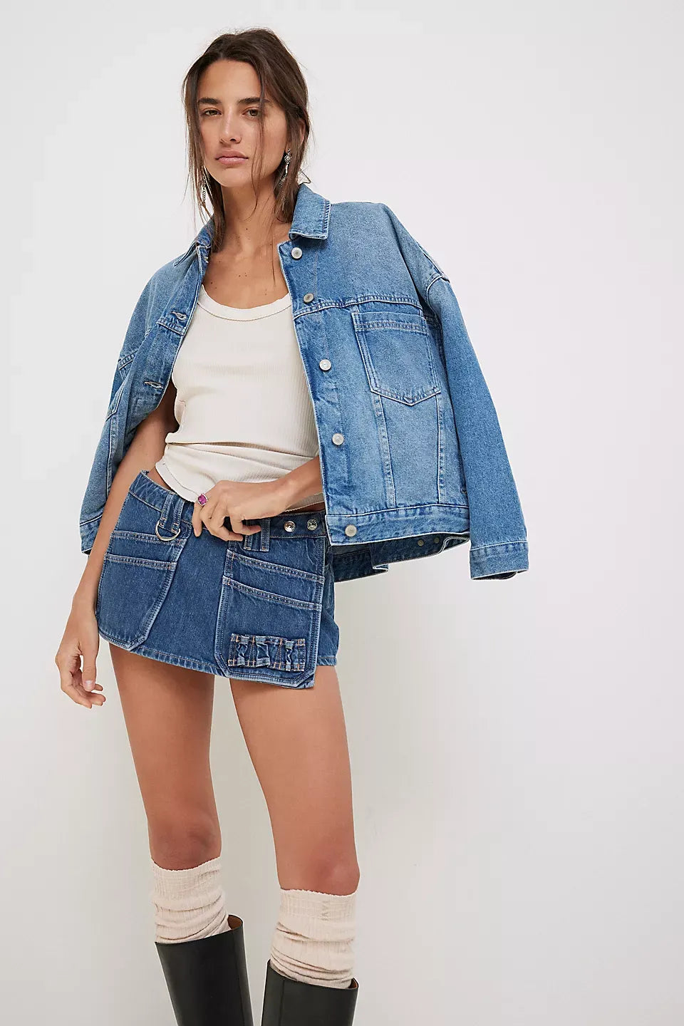 We The Free Opal Swing Denim Jacket