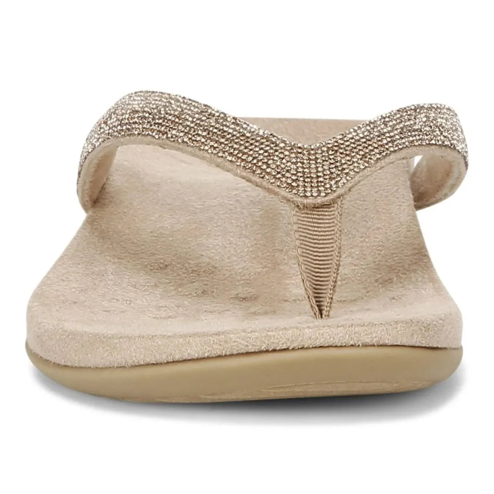 Dillon Shine Toe Post Sandal