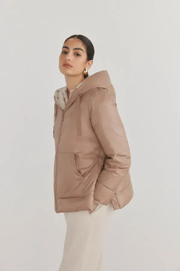 Parka reversible capucha