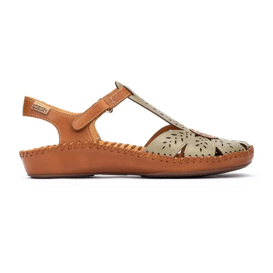 P. VALLARTAWomen's semi-open shoes with Velcro closure