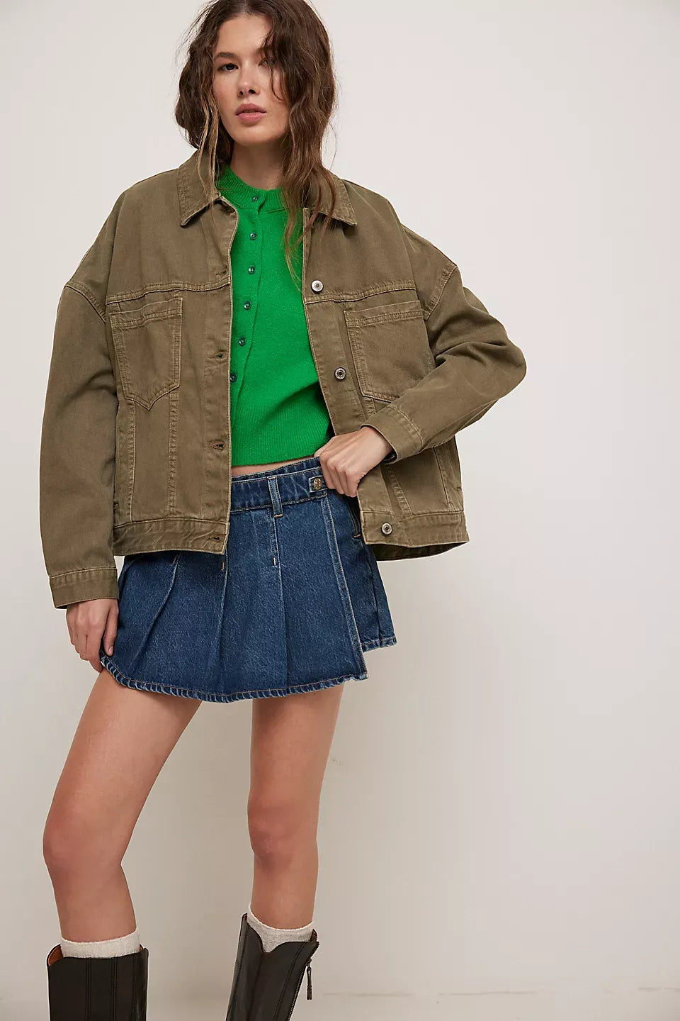 We The Free Opal Swing Denim Jacket