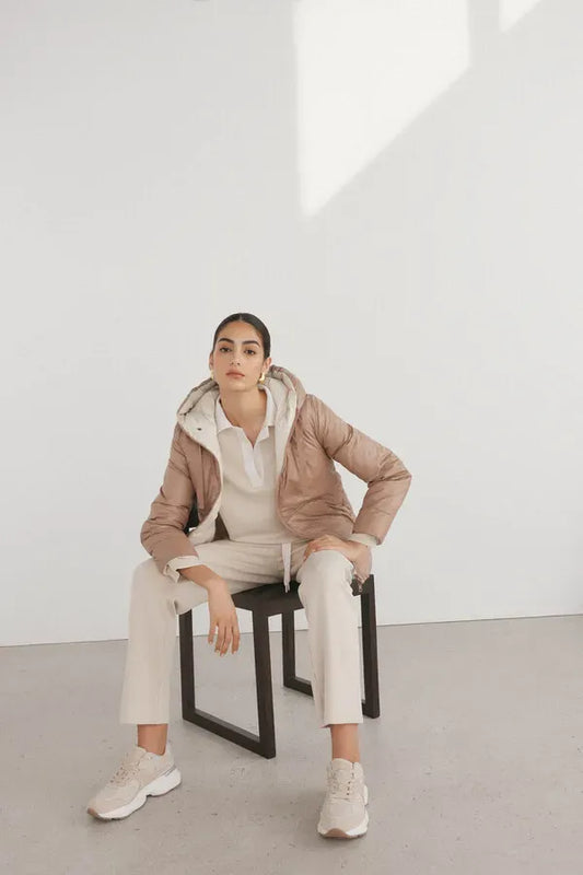 Parka reversible capucha