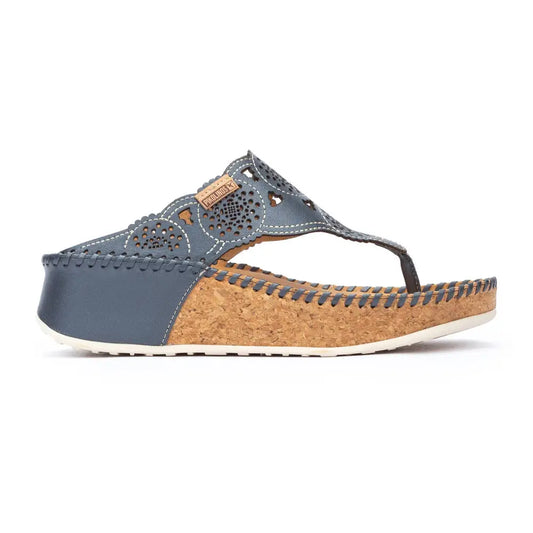 MARINAWomen’s blue punched leather sandals