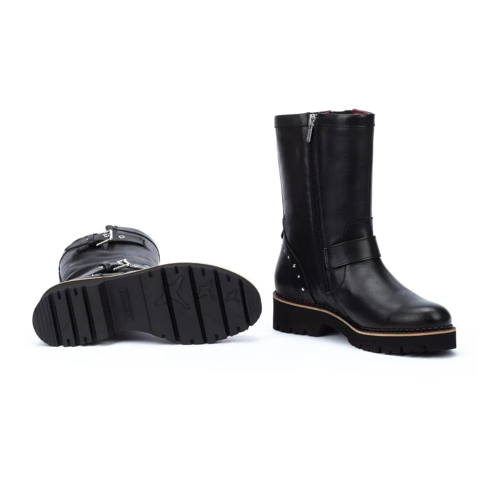 VICARBiker boots with buckle