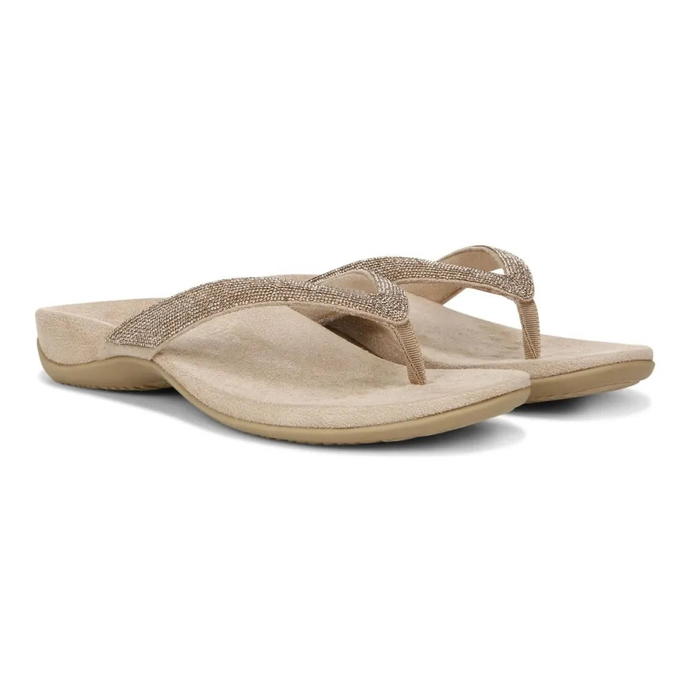 Dillon Shine Toe Post Sandal