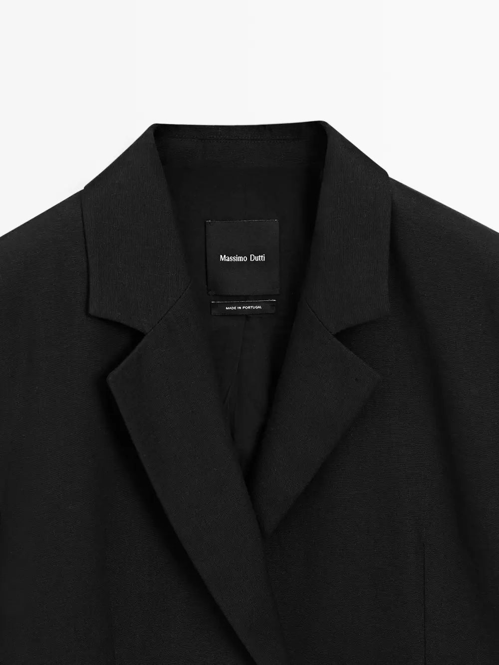 Linen blend suit blazer